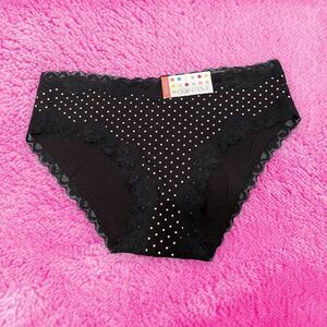 Polka Dot Black Bikini Panty
